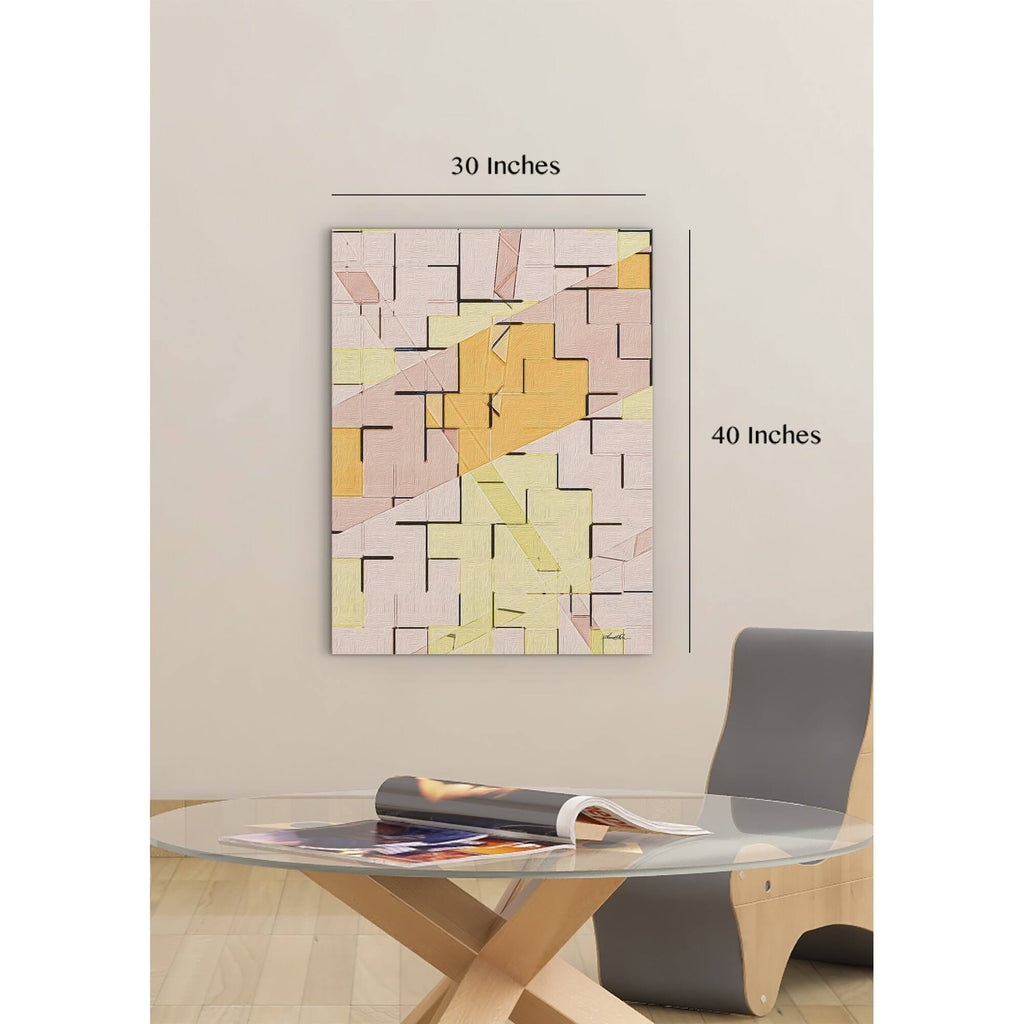 Pastel Wall Premium Stretched Canvas in Multi-Color L288501