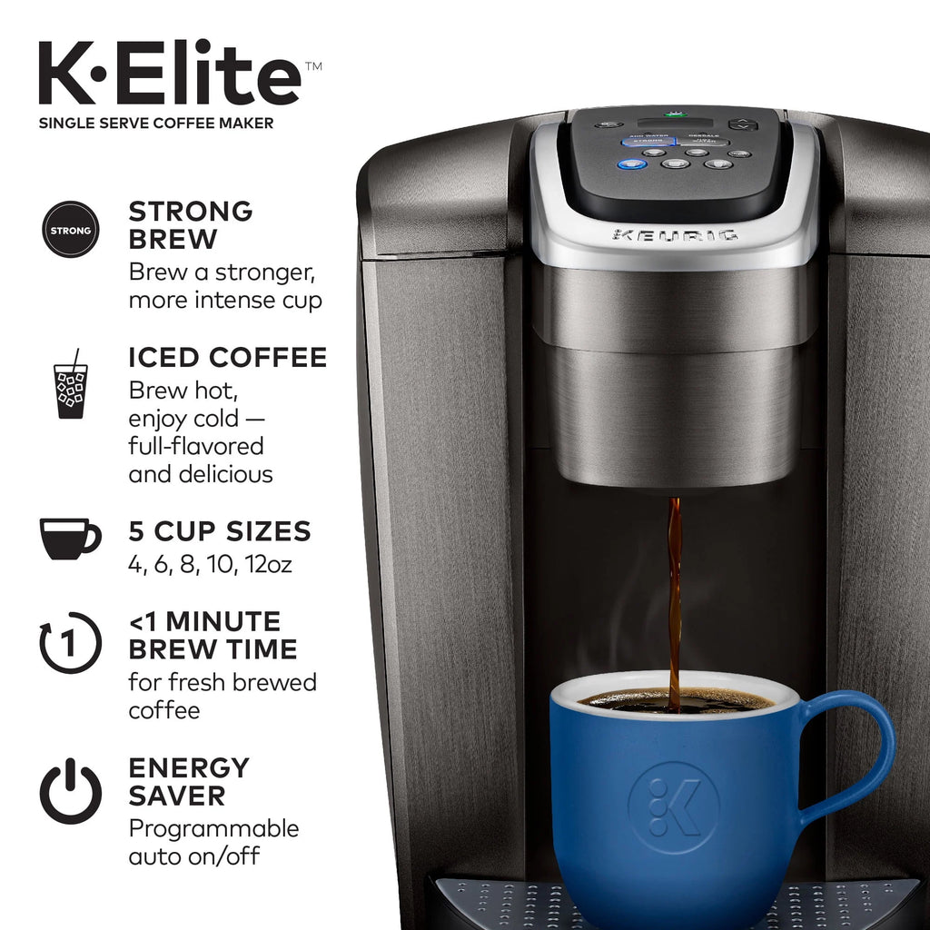 Brushed Silver Single-Serve K-Cup Pod Coffee Maker J690695