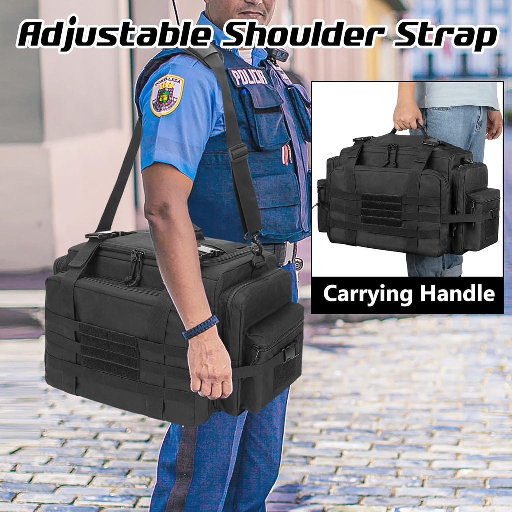 Black Patrol Bag with Laptop Layer N829