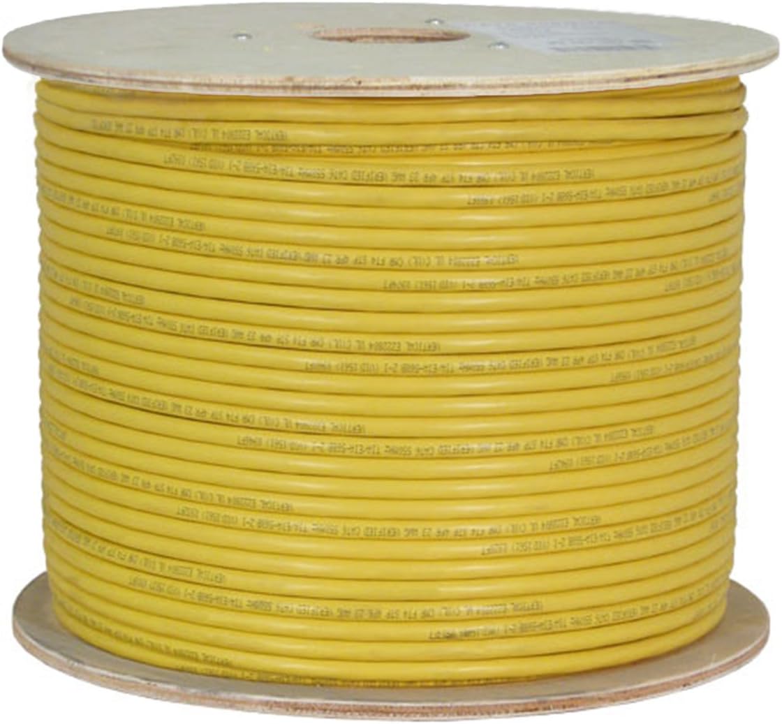 Cat6A Shielded 23AWG Bare Copper 1000ft Ethernet Cable, Red L951