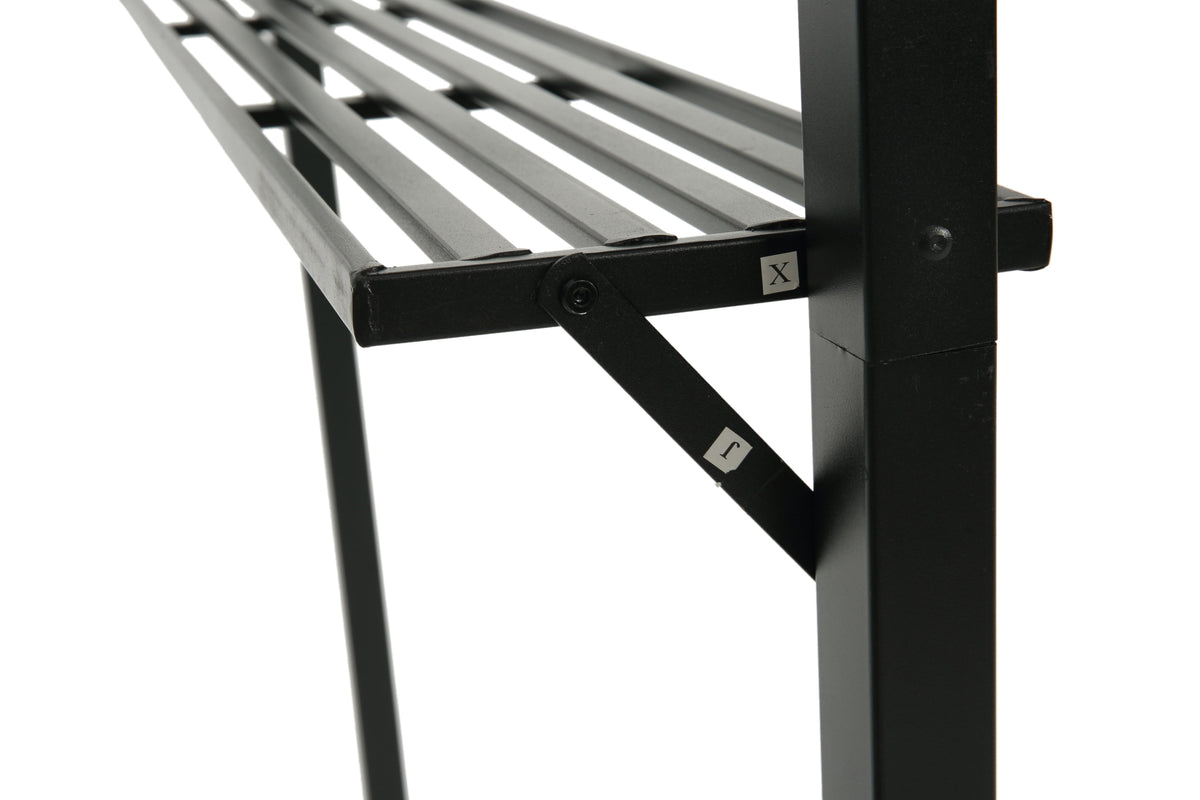 Double Tier Steel Frame BBQ Grill Gazebo Canopy with Bar Counters I983