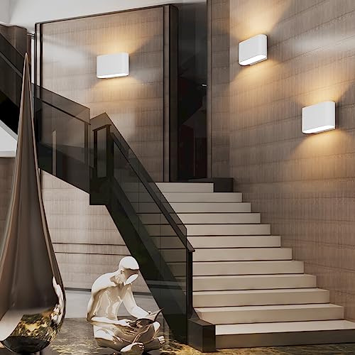 Black LED Wall Sconces 1 Pack Hardwired Up and Down Wall Mount Light Warm White 3000K with G9 Bulbs K171