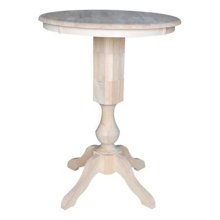 30x22 Round Pedestal Bar Height Table with 2 Bar Height Stools Q593481