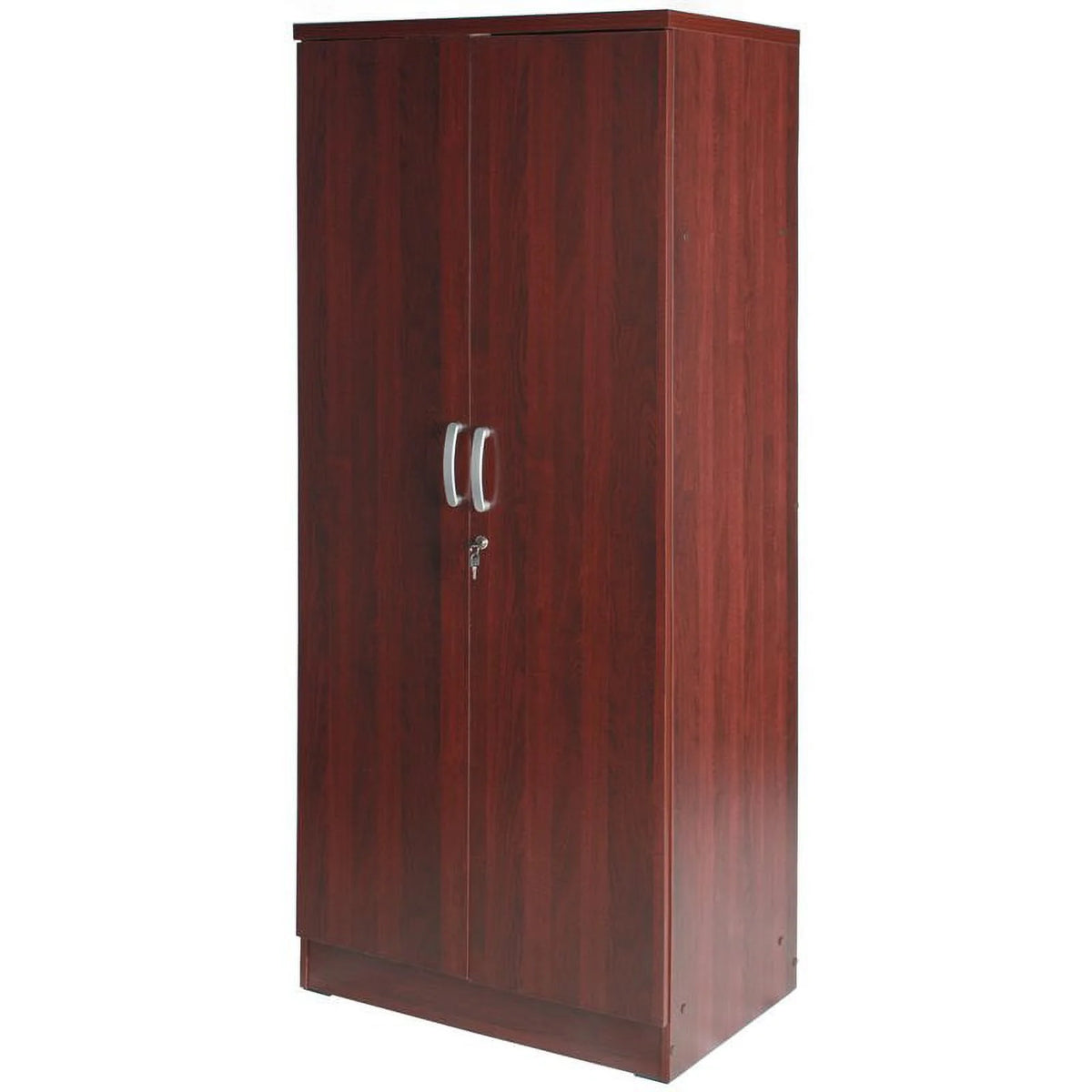 Queen Bed and Armoire Wardrobe Cabinet Set M226419