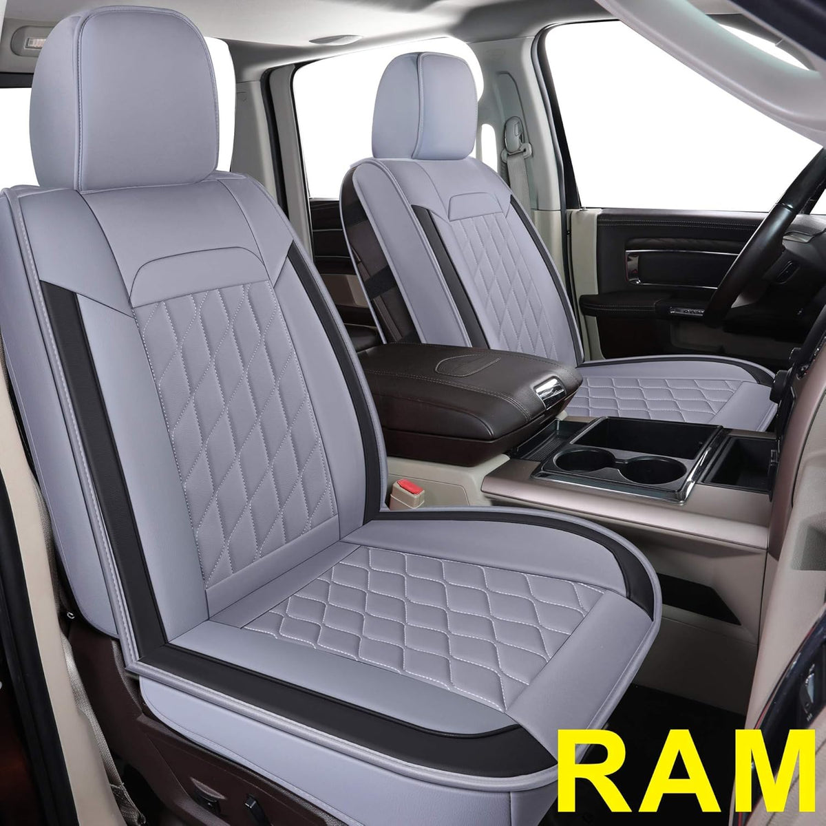 Faux Leather Seat Covers for Ram 1500 Crew Cab Pickup R996