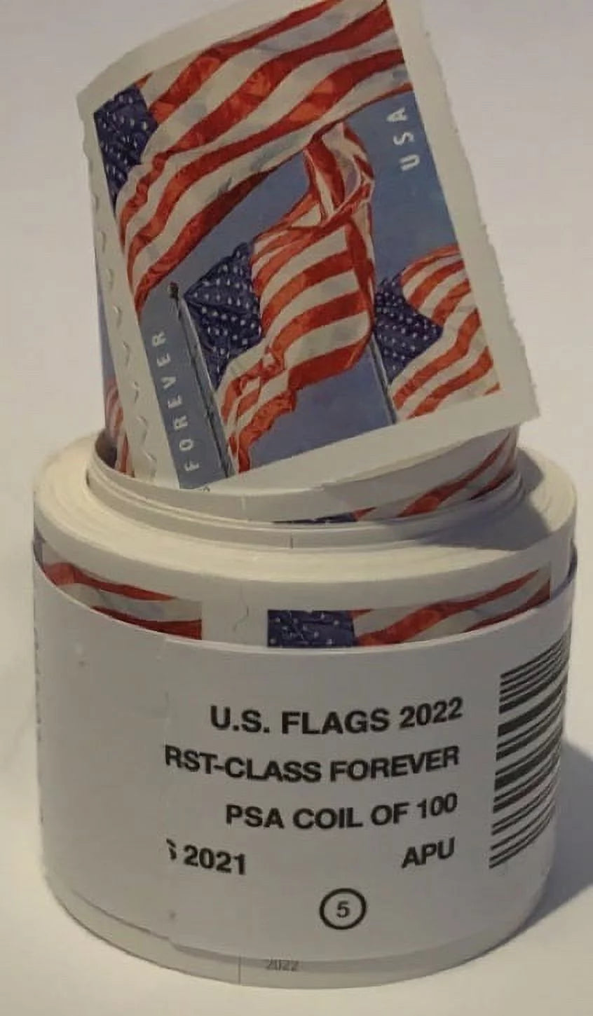U.S Flag Roll of 100 Forever Stamps D285162