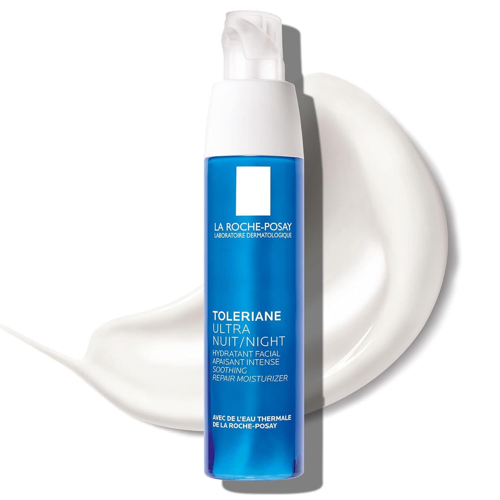Toleriane Dermallergo Night Cream Intense Soothing Moisturizer with Vitamin E for Sensitive Skin G8069