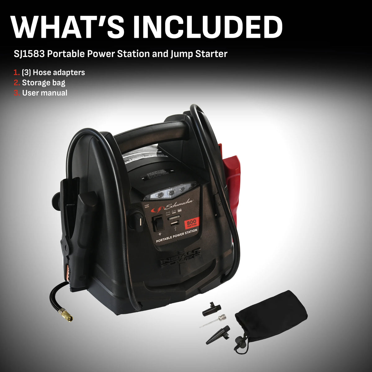Portable Power Station with Jump Starter and Air Compressor G422144