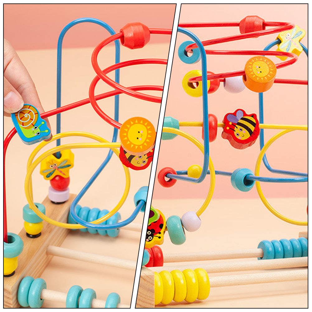 Solid Wood Bead Maze Toys L706