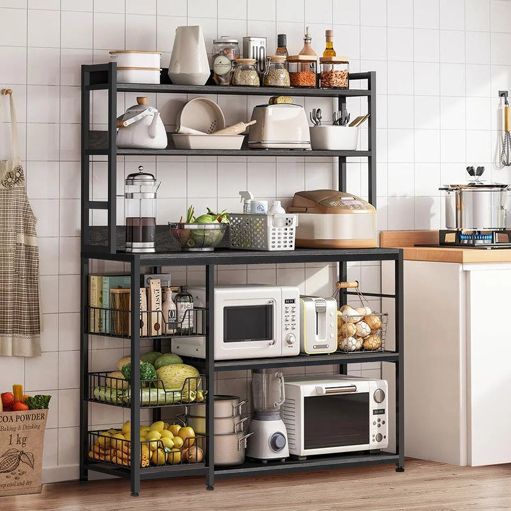 5-Tier Kitchen Bakers Rack with Baskets C9297