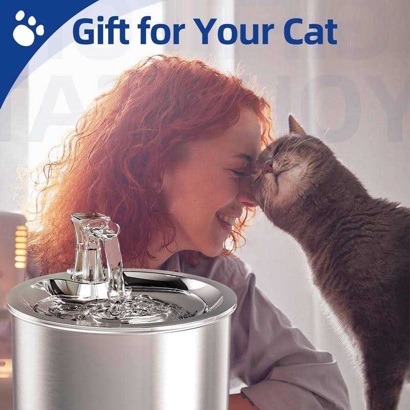 Cat Water Fountain Stainless Steel P305619