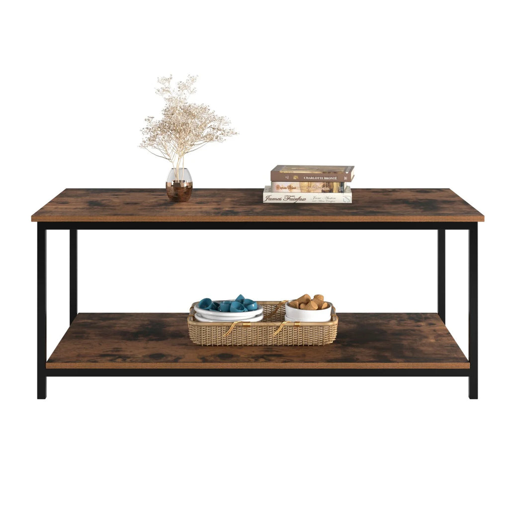 2-Tier Coffee Table with Storage Shelf C340045