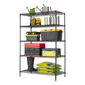 Steel 5-Tier Storage Shelf Unit Black X400748