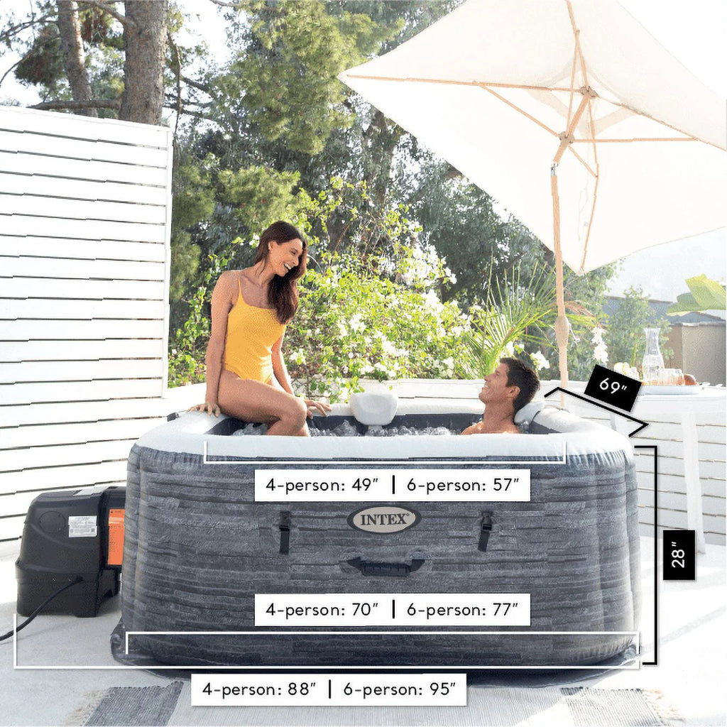 Inflatable Hot Tub Square Jet Spa R32448