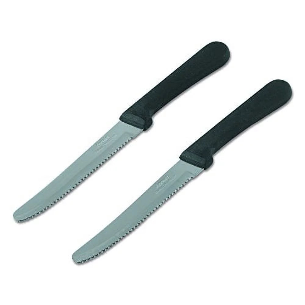 8-3/4 Inch Stainless Steel Steak Knife with Black Handle, Pack of 24 Z952
