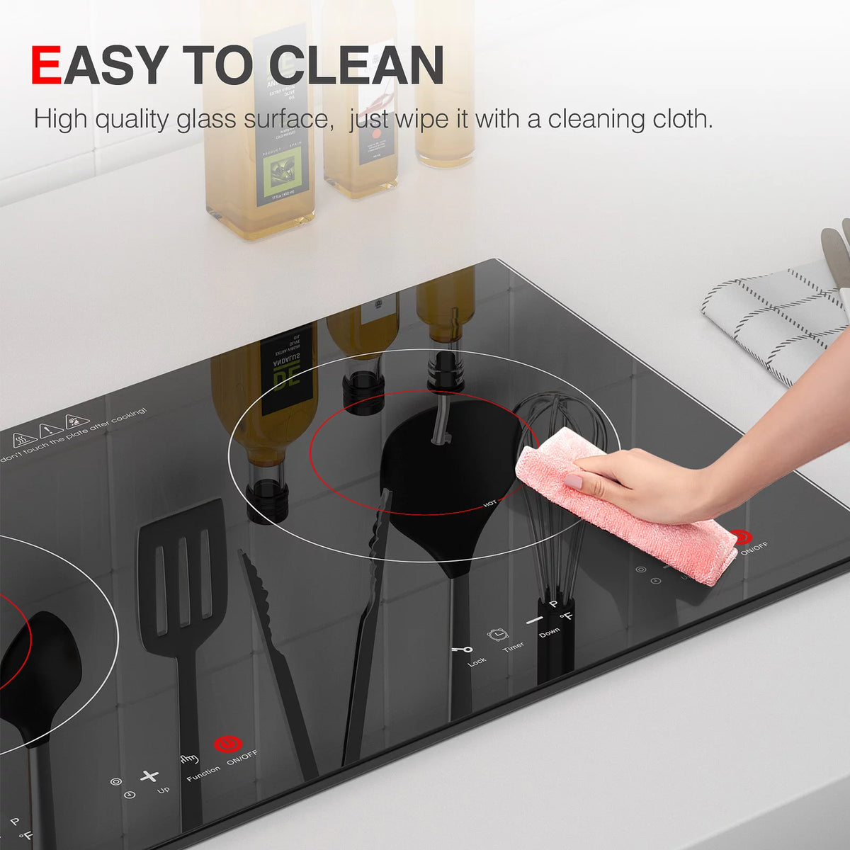 24 Inch 2400W Electric Ceramic Cooktop A7698