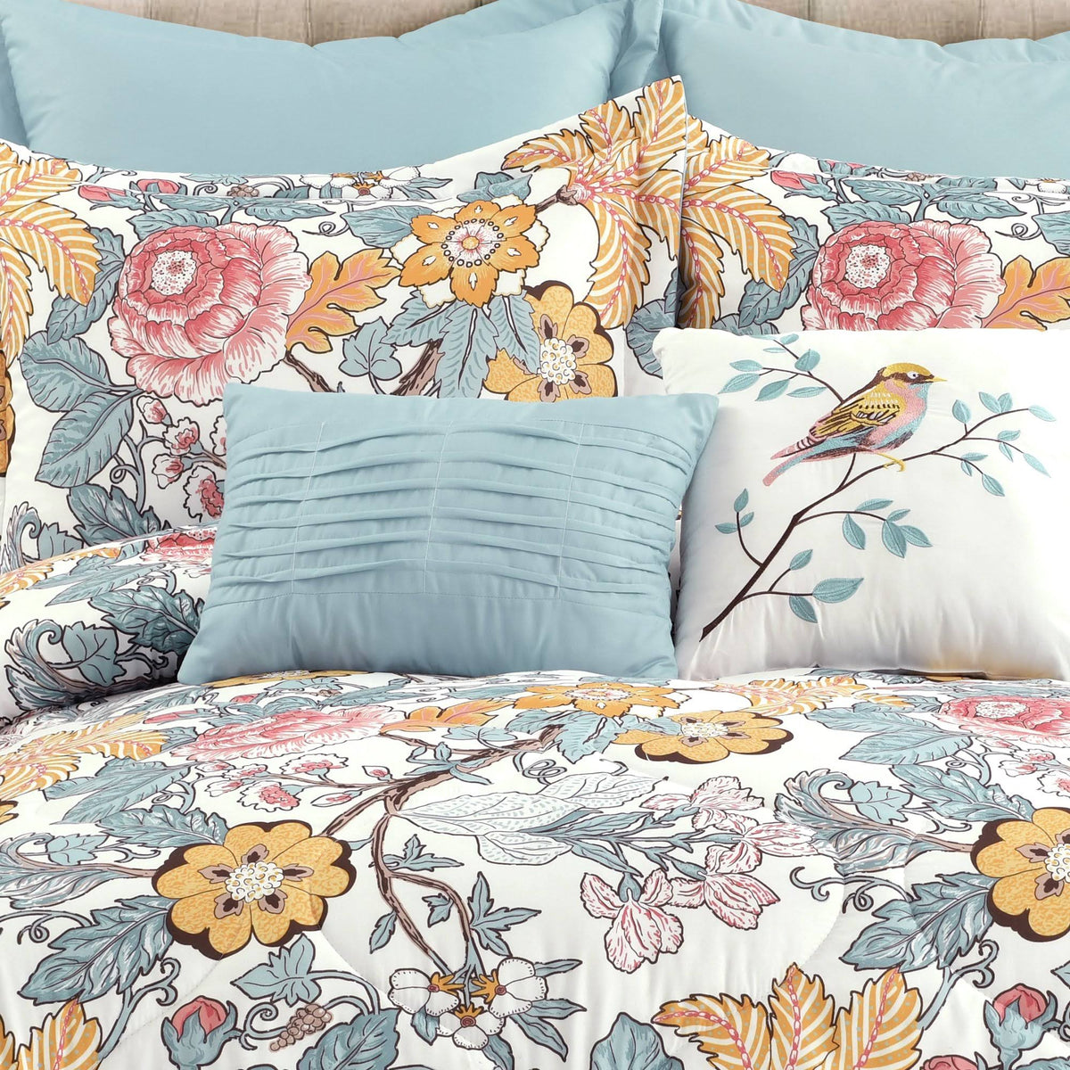 Blue & Yellow Comforter Set Full/Queen Y449713