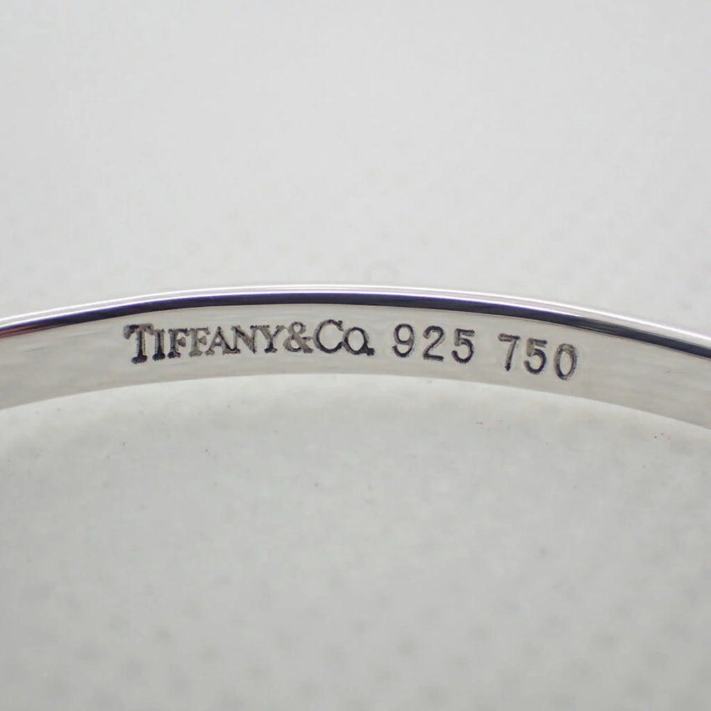 Tiffany 925 750 combination hook & eye bangle E728791
