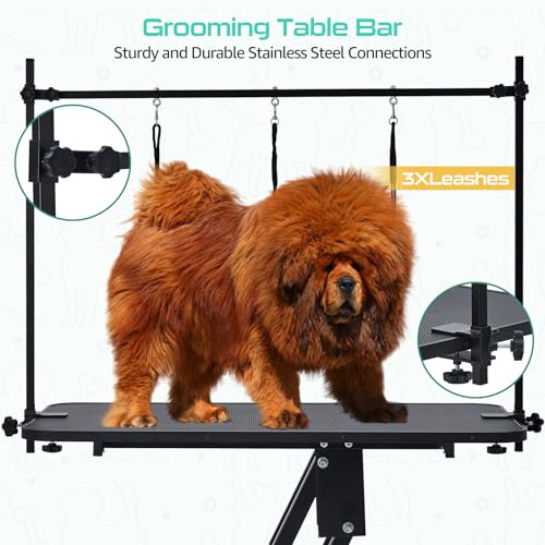 Hydraulic Dog Grooming Table, Heavy Duty, Max Load 350Lbs, WHITE F325