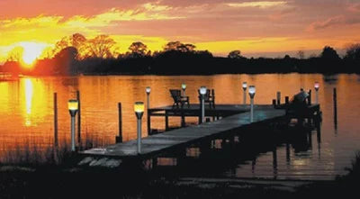 Solar LED Post Light 2pk T7180