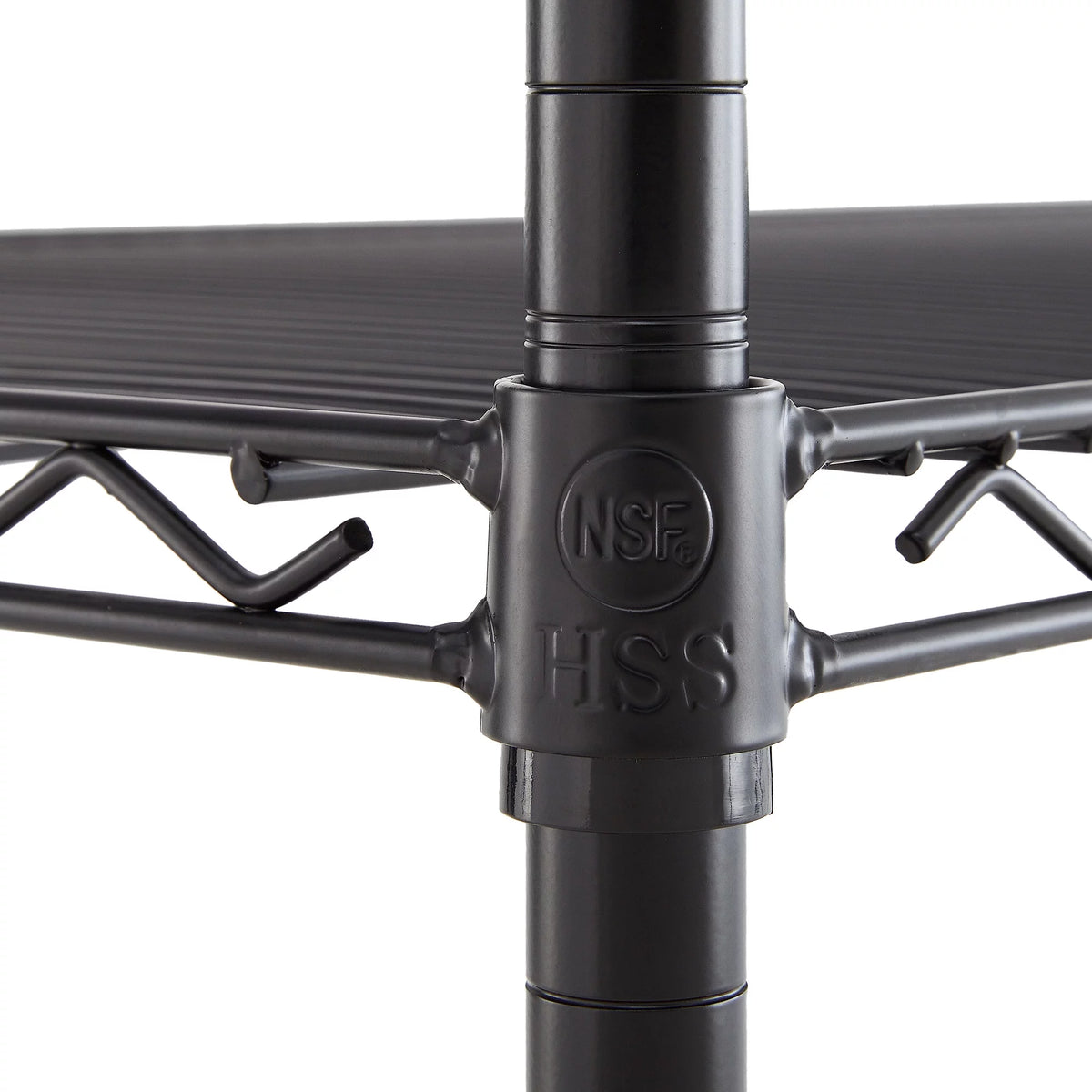 Steel 5-Tier Storage Shelf Unit Black X400748