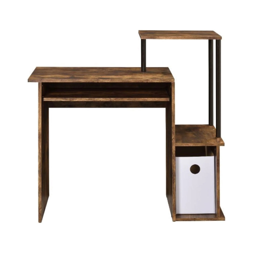 Weathered Oak & Black Finish Computer Desk K6619