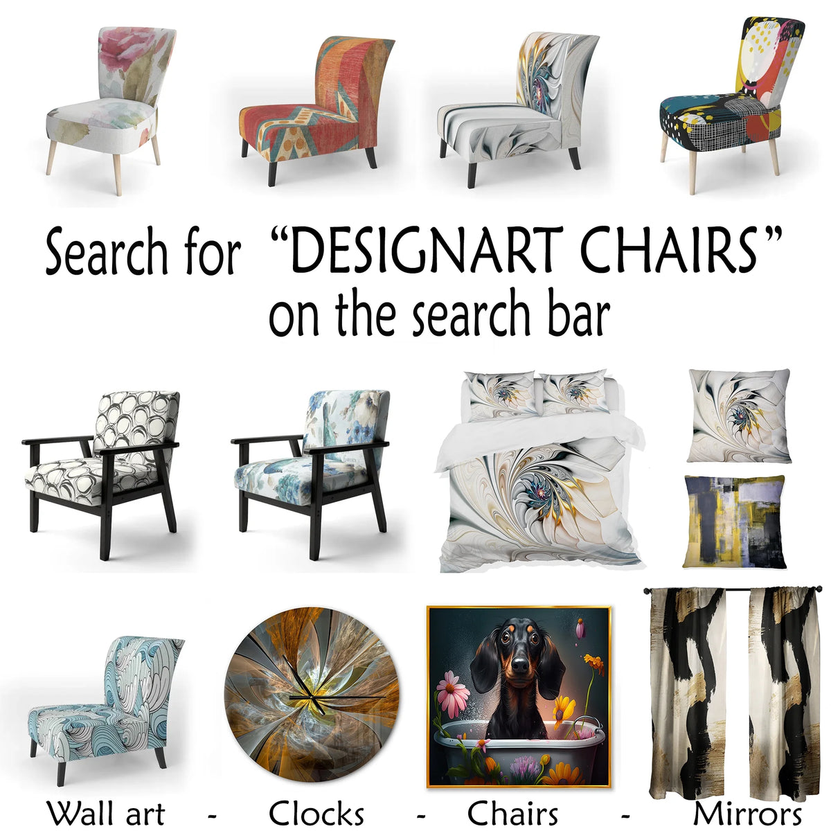 Upholstered Mid-Century Accent Chair E9321