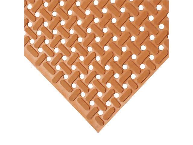 3/8 in x 34 in x 6 ft Red Non-Slip Nitrile Rubber Matting C680677