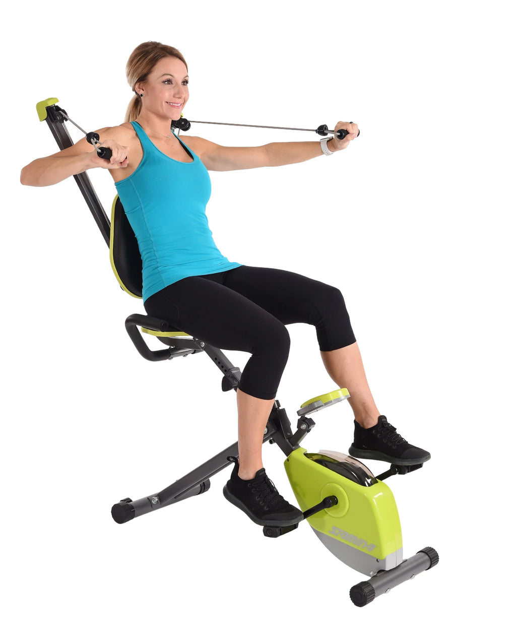 Upright Exercise Bike with Upper Body Resistance Arms J852322