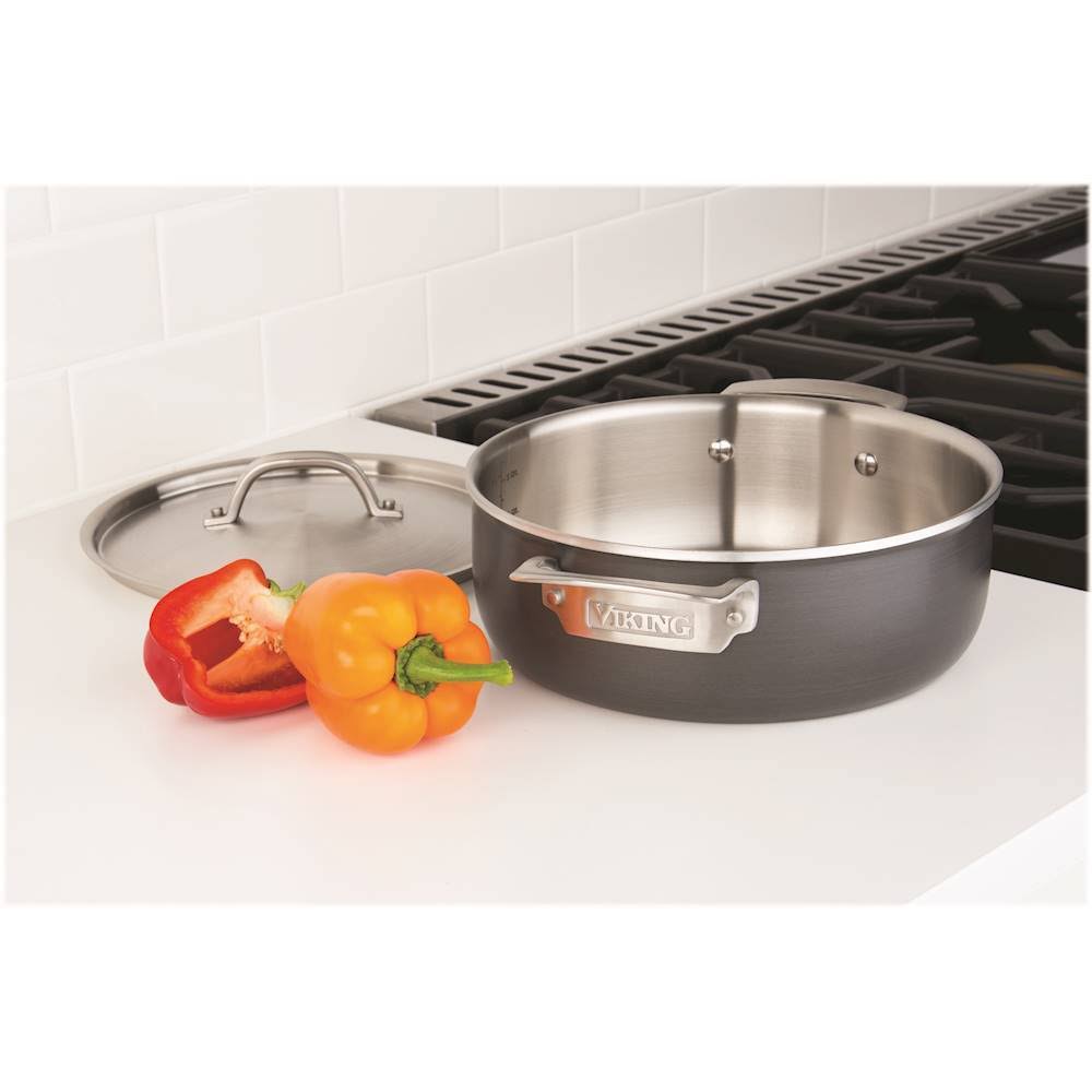 Hard Stainless 4 qt. Everyday Pan A5689
