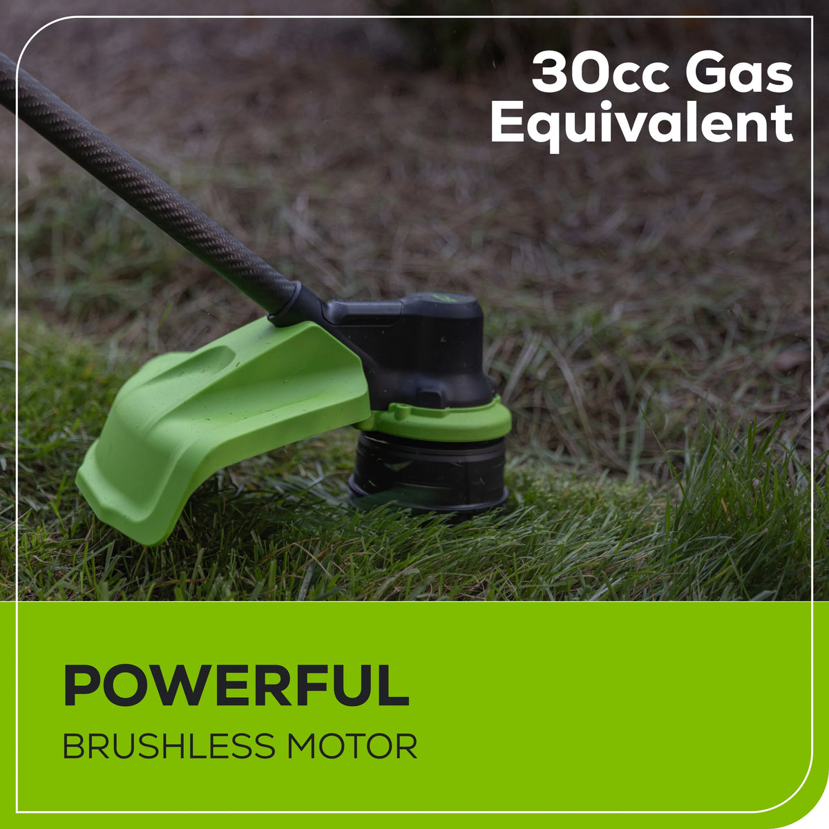 60V 16 Carbon Fiber Shaft String Trimmer with 2.5 Ah Battery & Charger P10733