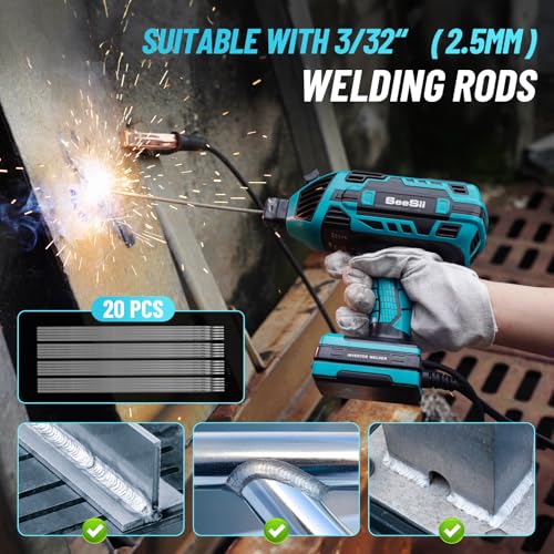 Handheld Welding Machine, 110V 120A Portable ARC Welder with Auto Darkening Welding Goggles and Welding Chipping Hammer I3005