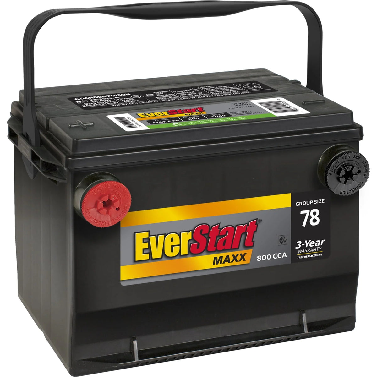 Lead Acid Automotive Battery Group Size 78 12 Volt 800 CCA C841