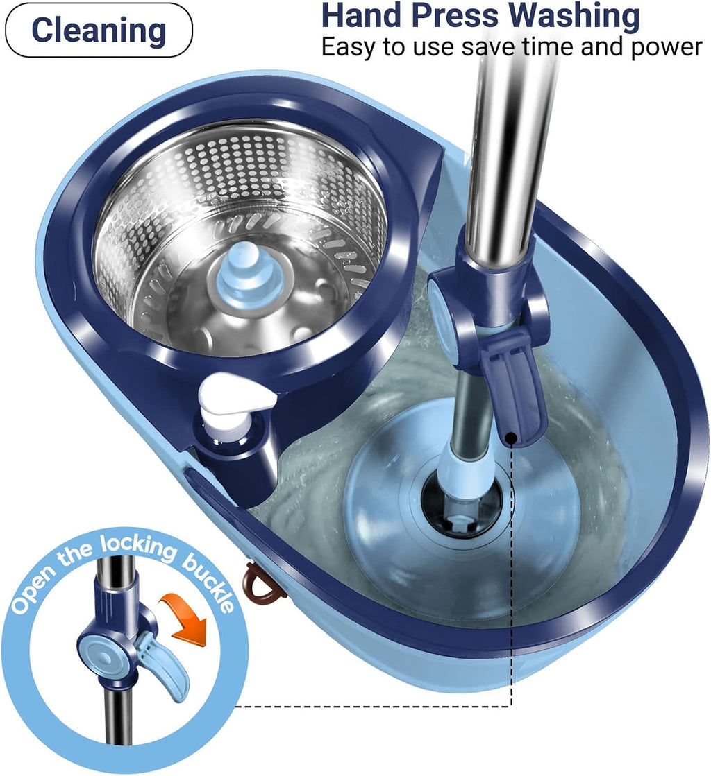 Spin Mop and Bucket with Wringer and Foot Pedal K39728