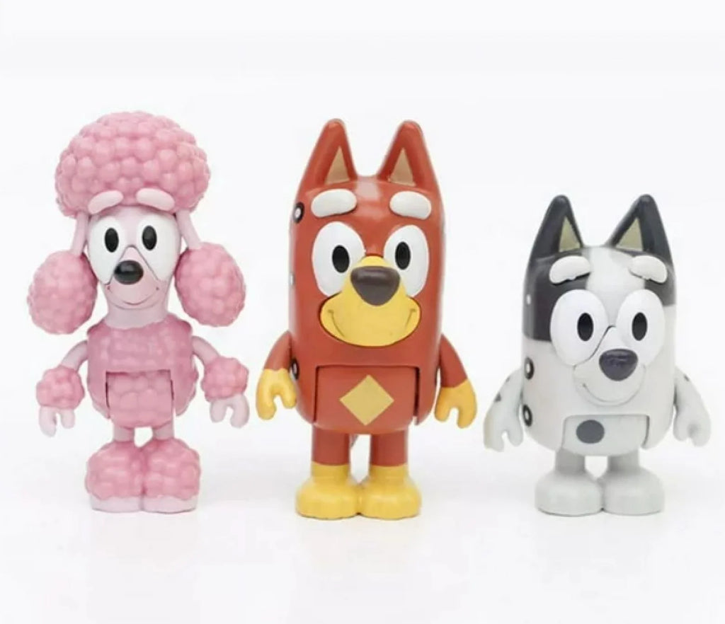 12 PCS Bluey Dog Action Figure Toy Collection L138553