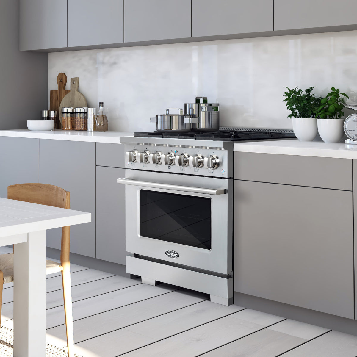 6 Italian Burners Stainless Steel Gas Range M103066