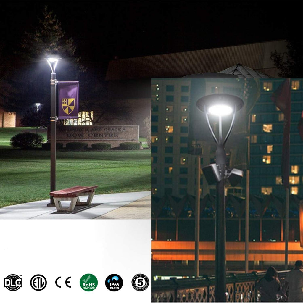 LED Circular Post Top Pole Light 100W 13000LM R937