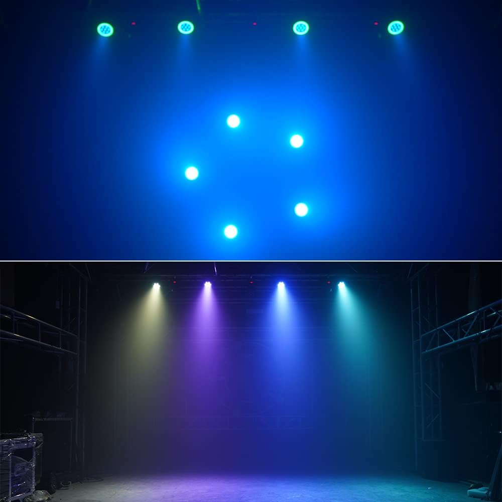 2 Packs 7 x 10W RGBW LED Par Light H82035