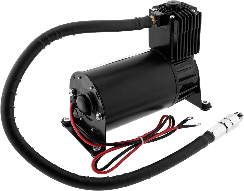 Train Horn Kit with 150psi Air Compressor, 1.5 Gallon Tank, 3 Trumpets D4302