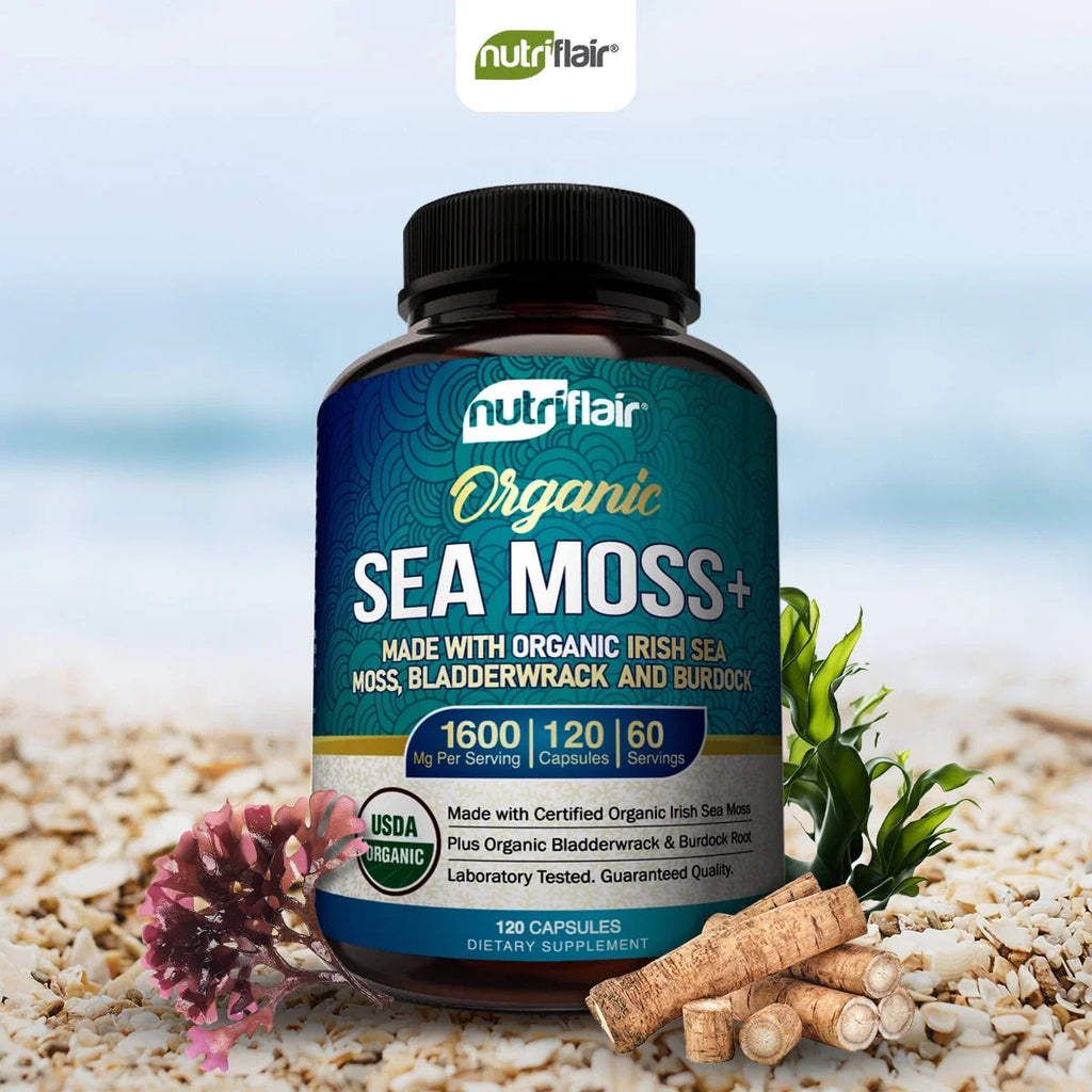 Organic Sea Moss Capsules 1600mg 120 Capsules M216