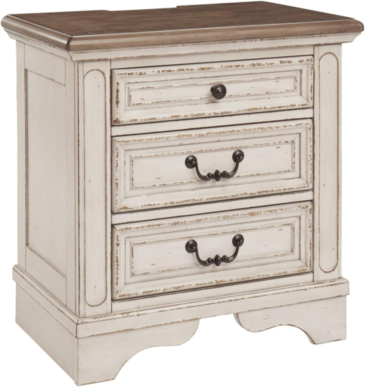 3 Drawer Nightstand with Electrical Outlets & USB Ports X165