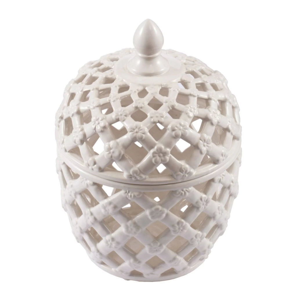 Snow White Lidded Jar Z250053
