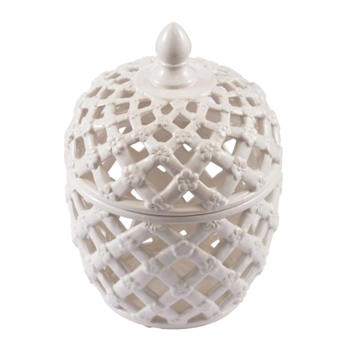 Snow White Lidded Jar Z250053