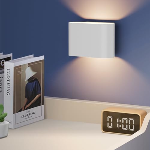 Black LED Wall Sconces 1 Pack Hardwired Up and Down Wall Mount Light Warm White 3000K with G9 Bulbs K171