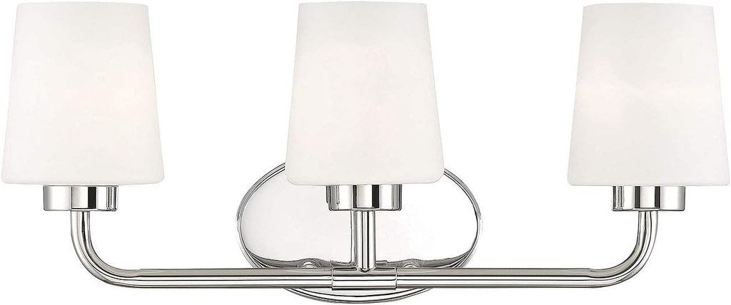 Warm Brass 3-Light Bathroom Vanity Light W58556