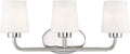 Warm Brass 3-Light Bathroom Vanity Light W58556