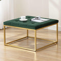 Green Velvet Ottoman Coffee Table with Metal Base G510625