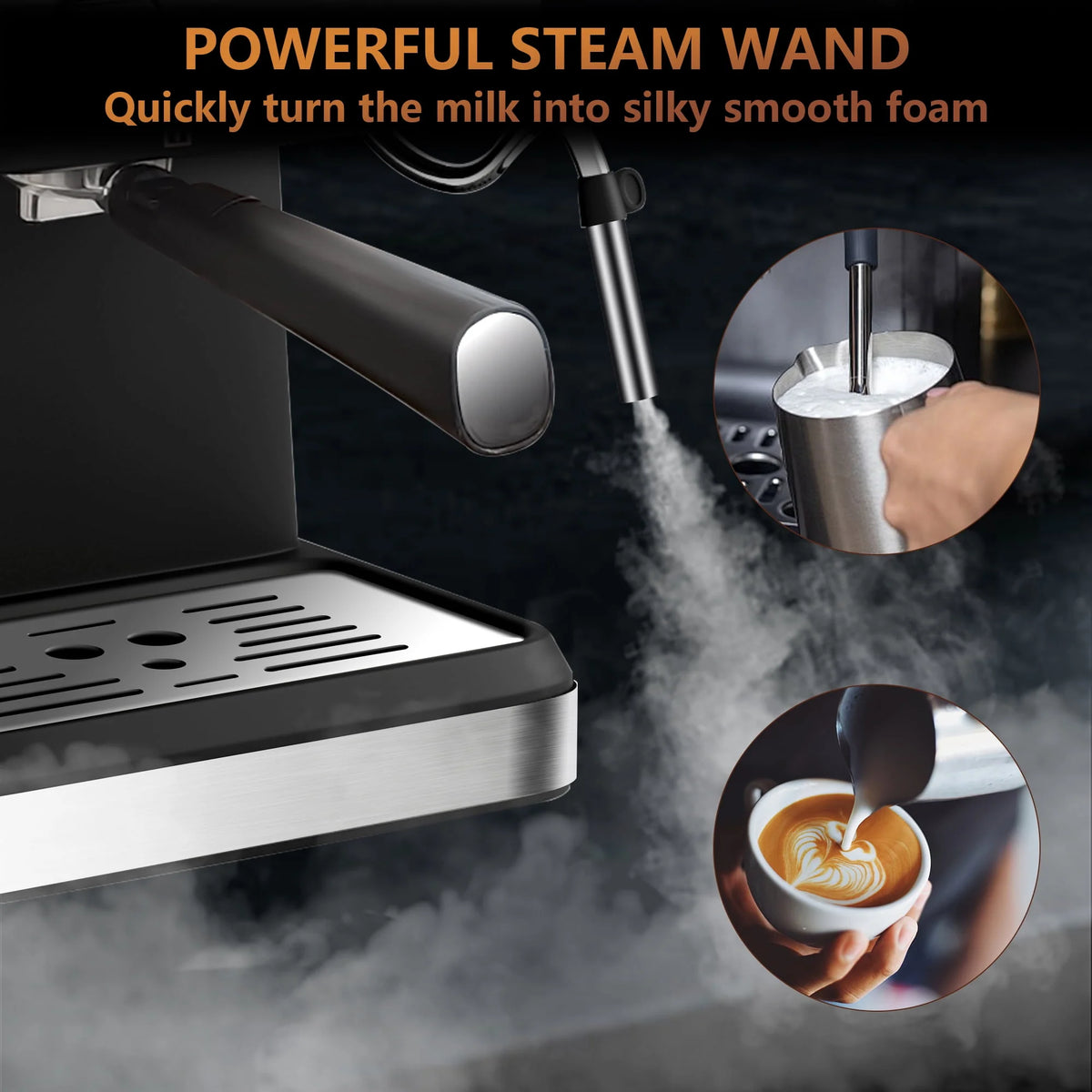 20 Bar Espresso Machine with Milk Frother S8393