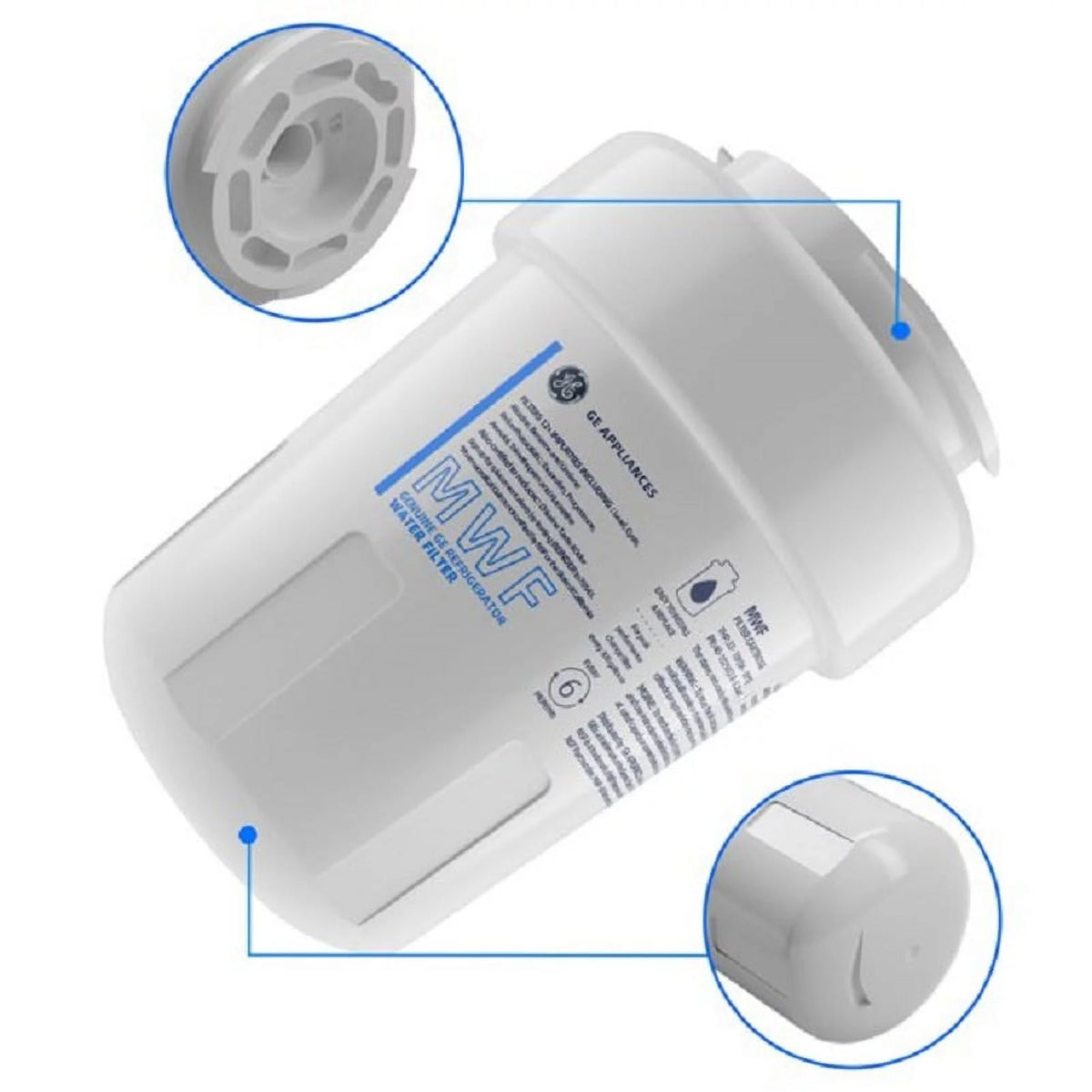 2 Pack Refrigerator Water Filter Replacement F360753