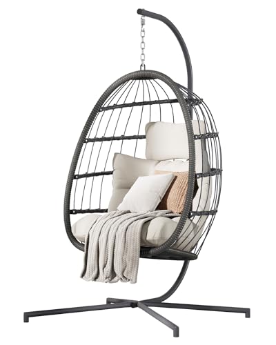 Hanging Egg Chair with Stand Cushion X443